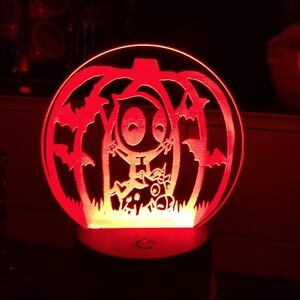 Deadpool Halloween led puck lamp